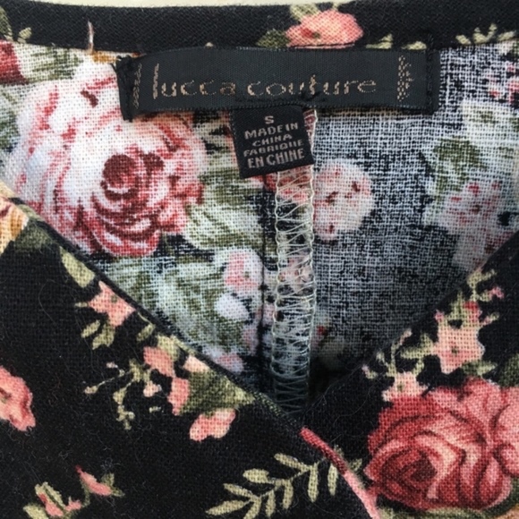 LUCCA COUTURE COTTON FLORAL COCKTAIL BLAZER - Picture 5 of 8